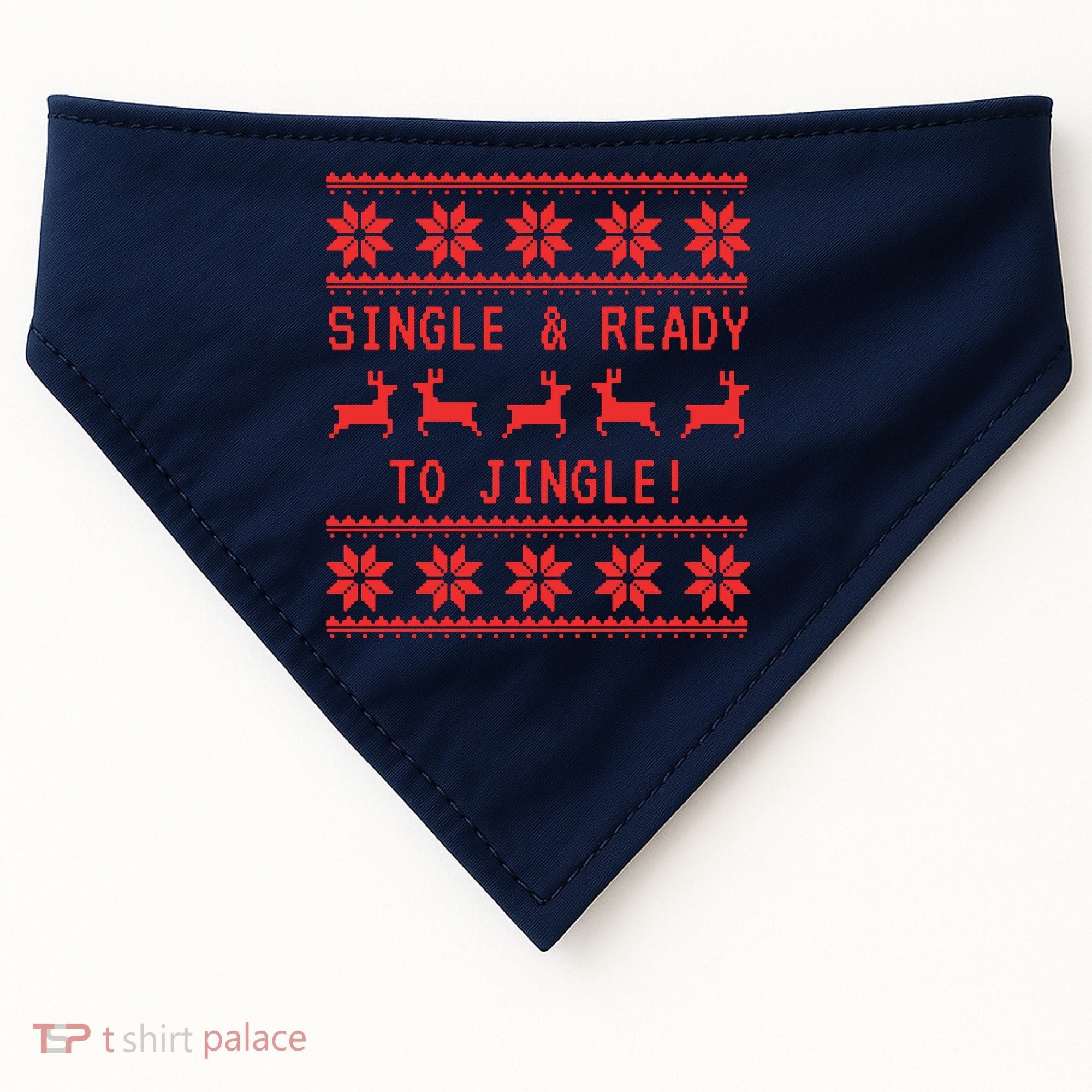 Single And Ready To Jingle USA-Made Doggie Bandana