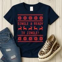 Single And Ready To Jingle Women's T-Shirt thumb 3