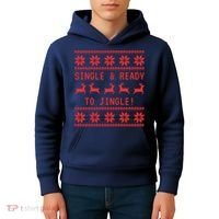 Single And Ready To Jingle Kids Hoodie thumb 4