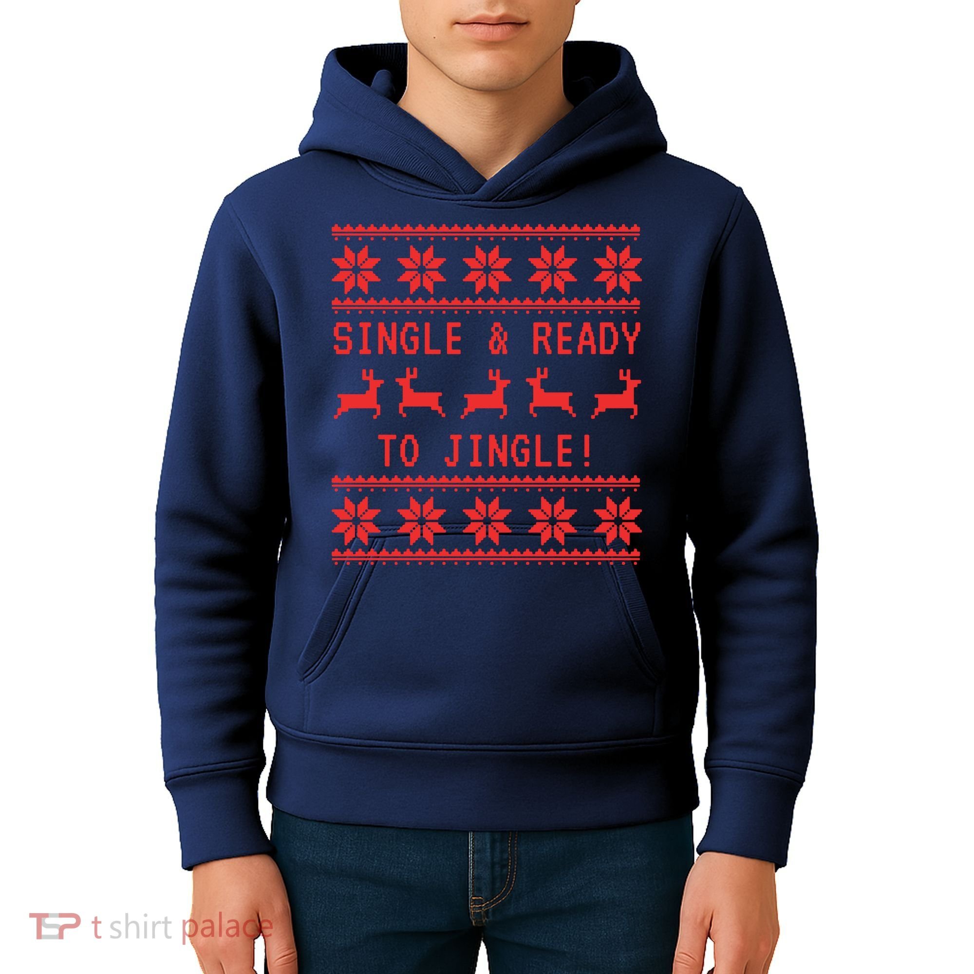 Single And Ready To Jingle Kids Hoodie