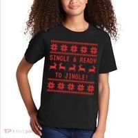 Single And Ready To Jingle Kids T-Shirt thumb 2