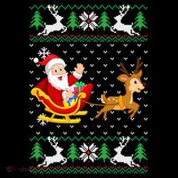 Santa And Reindeer Ugly Christmas Coffee Mug thumb 5