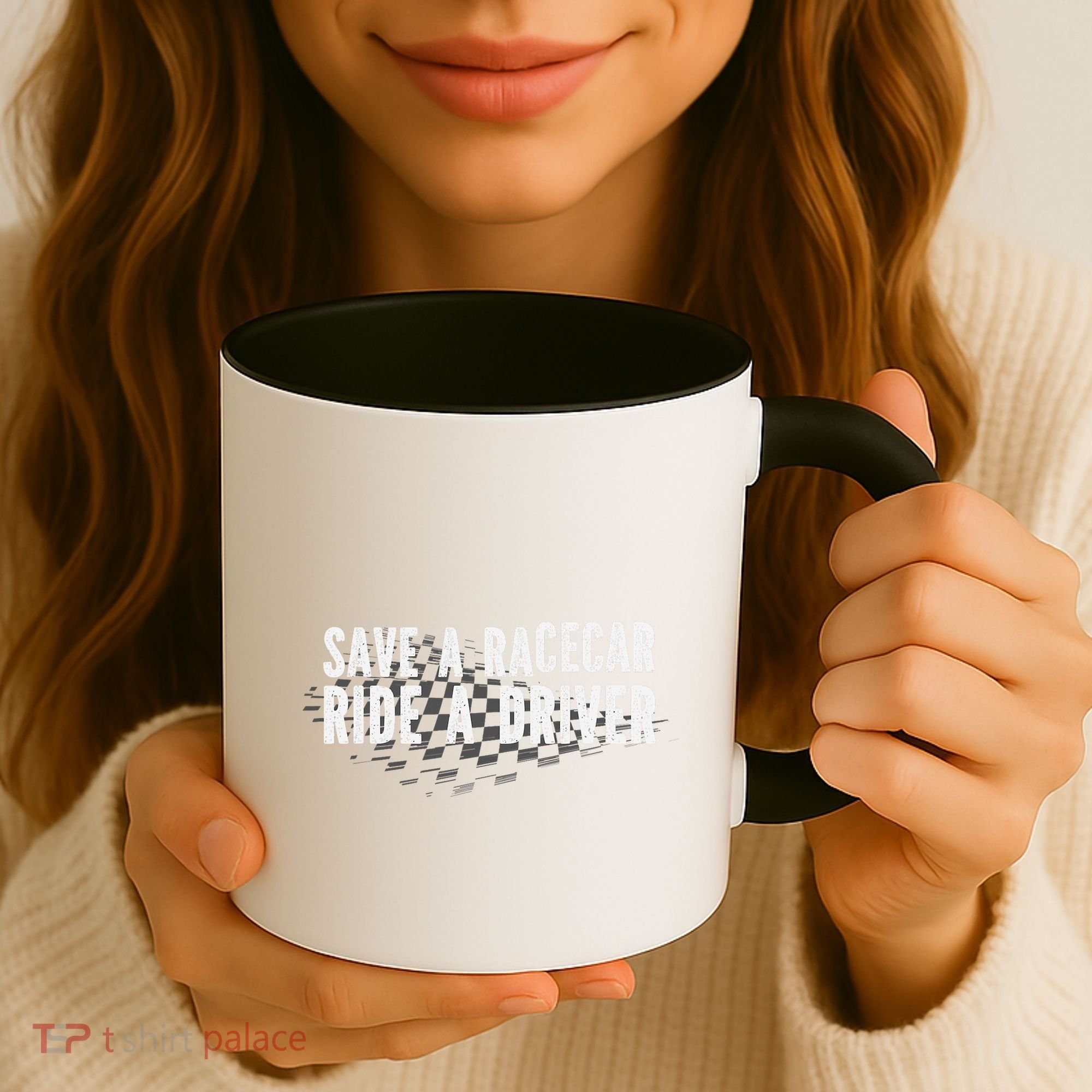 Save A Racecar Ride A Driver Coffee Mug