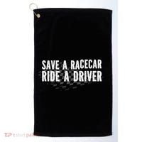 Save A Racecar Ride A Driver Golf Towel thumb 0