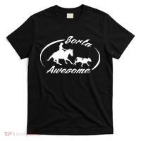 Sorta Awesome Ranch Sorting Western Horse Funny Cow Country T-Shirt thumb 0