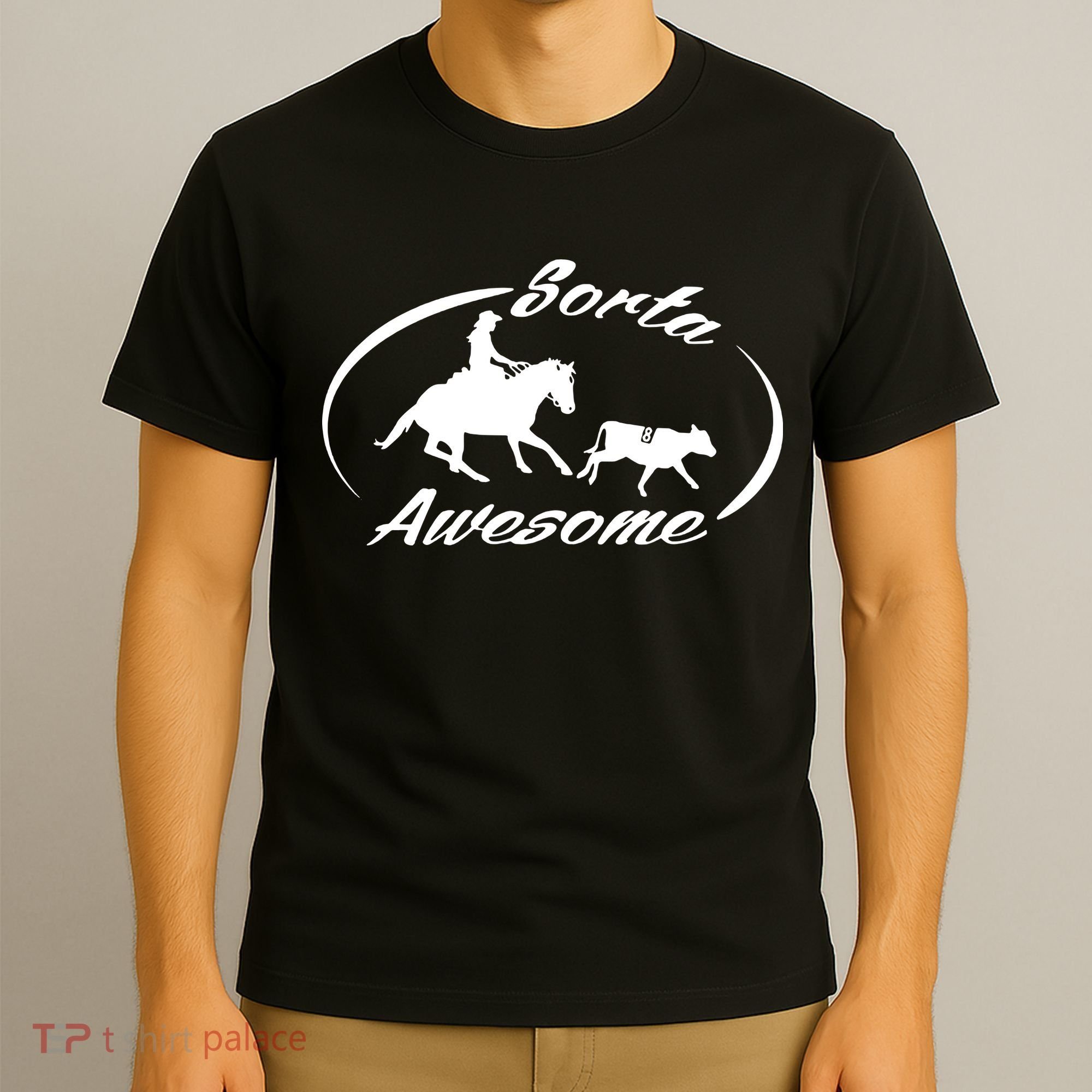Sorta Awesome Ranch Sorting Western Horse Funny Cow Country T-Shirt