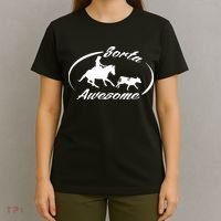 Sorta Awesome Ranch Sorting Western Horse Funny Cow Country T-Shirt thumb 4