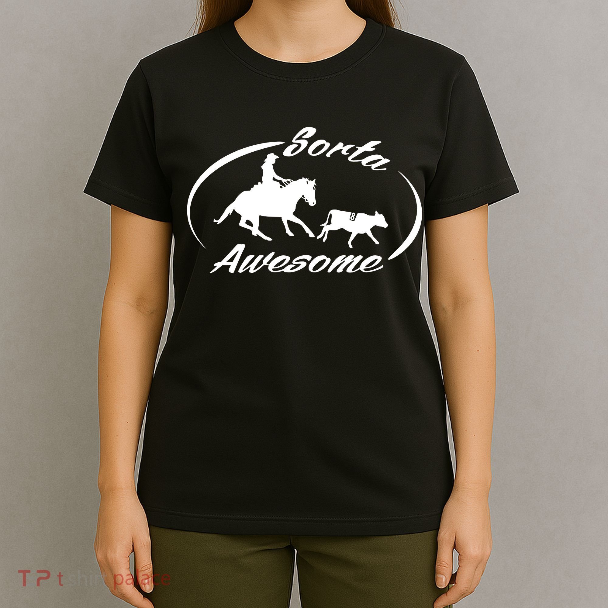 Sorta Awesome Ranch Sorting Western Horse Funny Cow Country T-Shirt