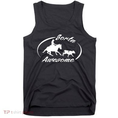 Sorta Awesome Ranch Sorting Western Horse Funny Cow Country Tank Top