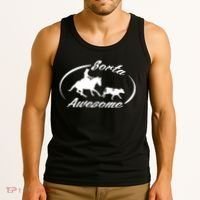Sorta Awesome Ranch Sorting Western Horse Funny Cow Country Tank Top thumb 3
