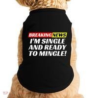Single And Ready To Mingle Funny Sarcastic Breakup Divorce Doggie Tank thumb 0
