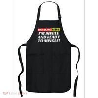 Single And Ready To Mingle Funny Sarcastic Breakup Divorce Apron thumb 0