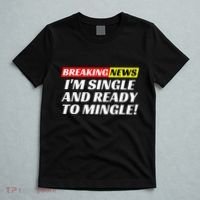 Single And Ready To Mingle Funny Sarcastic Breakup Divorce T-Shirt thumb 5
