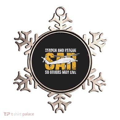 Search And Rescue Helicopter Sar Vintage Distressed Design Ornament