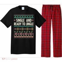 Single And Ready To Jingle Ugly Sweater Christmas Gift Pajama Set thumb 0