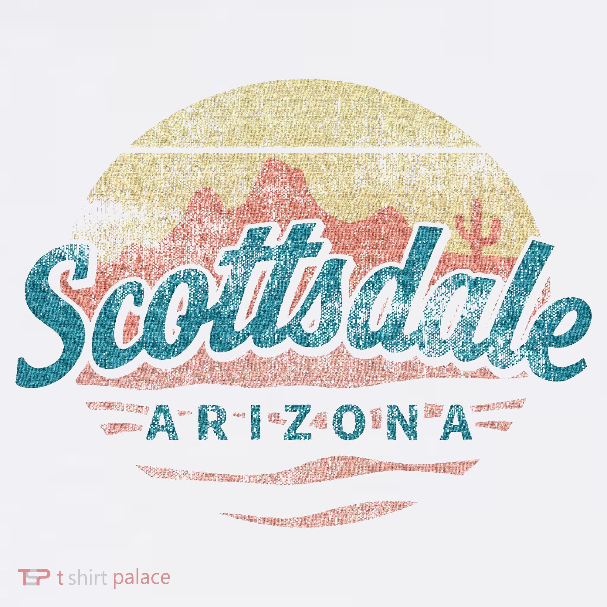 Scottsdale Arizona Retro Vintage Weathered Souvenir T-Shirt