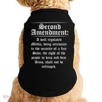 Second Amendment Rights Proud 2a Pro Gun Rights American Doggie Tank thumb 0