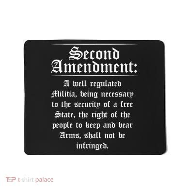 Second Amendment Rights Proud 2a Pro Gun Rights American Mousepad
