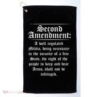 Second Amendment Rights Proud 2a Pro Gun Rights American Golf Towel thumb 0