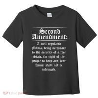Second Amendment Rights Proud 2a Pro Gun Rights American Toddler T-Shirt thumb 0