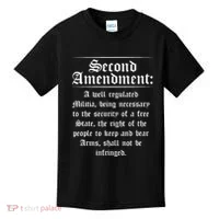 Second Amendment Rights Proud 2a Pro Gun Rights American Kids T-Shirt thumb 0