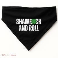 Shamrock And Roll St Patricks Day USA-Made Doggie Bandana thumb 0
