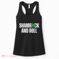 Shamrock And Roll St Patricks Day Women's Tank Top thumb 0
