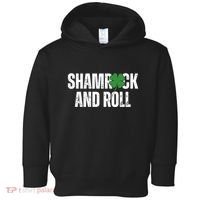 Shamrock And Roll St Patricks Day Toddler Hoodie thumb 0