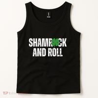 Shamrock And Roll St Patricks Day Tank Top thumb 2