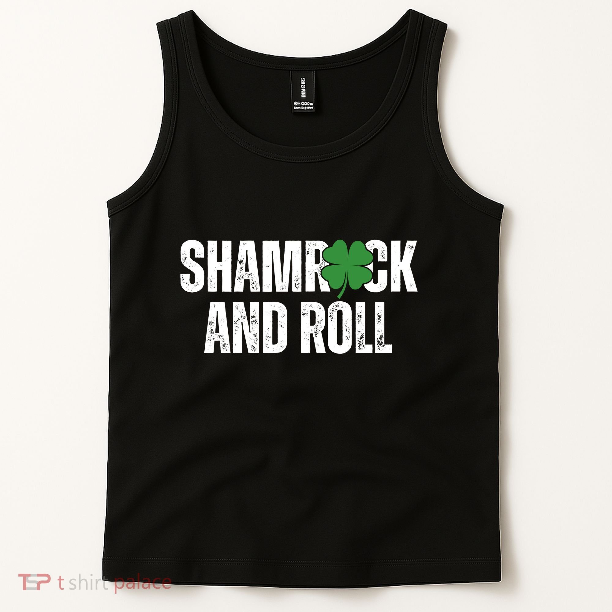 Shamrock And Roll St Patricks Day Tank Top