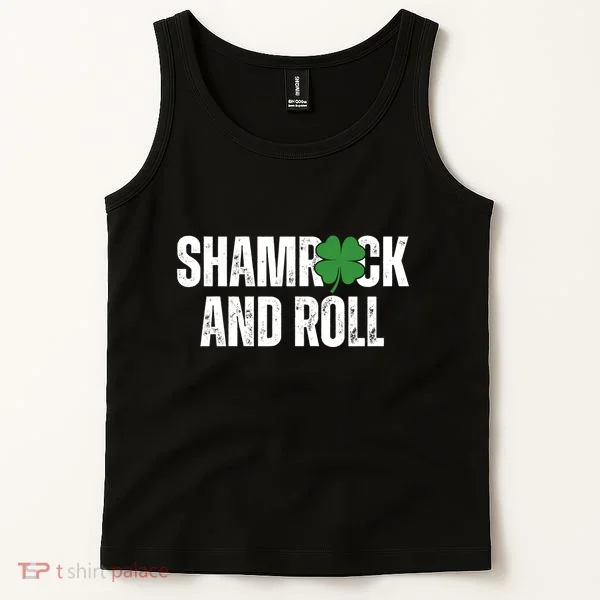 Shamrock And Roll St Patricks Day Tank Top