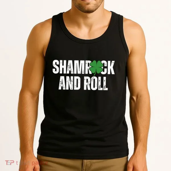 Shamrock And Roll St Patricks Day Tank Top