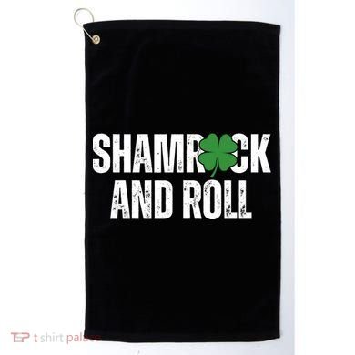 Shamrock And Roll St Patricks Day Golf Towel