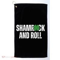Shamrock And Roll St Patricks Day Golf Towel thumb 0