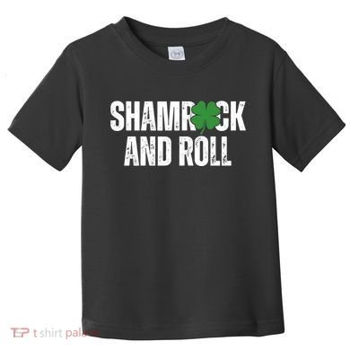 Shamrock And Roll St Patricks Day Toddler T-Shirt