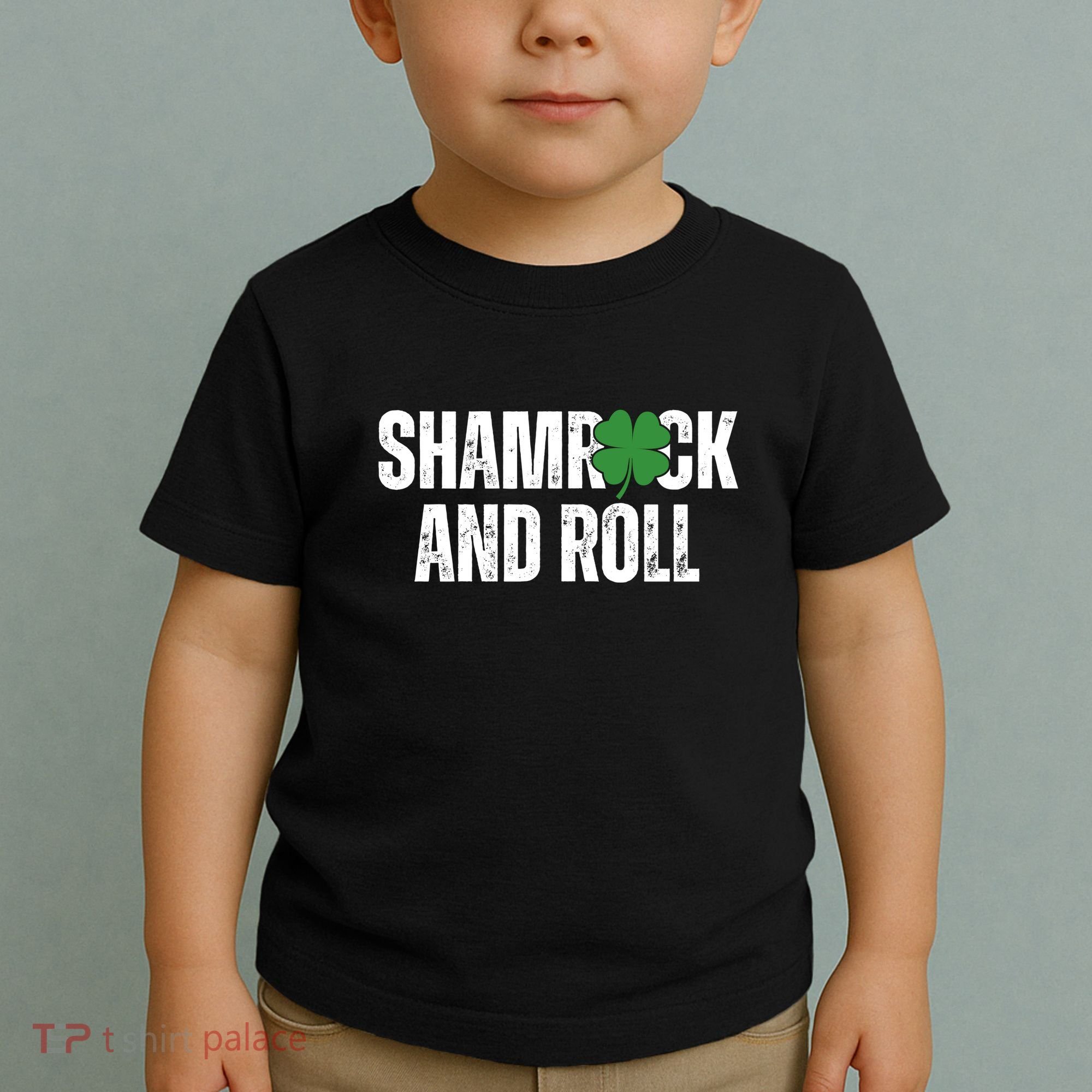 Shamrock And Roll St Patricks Day Toddler T-Shirt