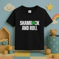 Shamrock And Roll St Patricks Day Toddler T-Shirt thumb 3