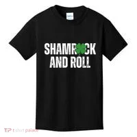 Shamrock And Roll St Patricks Day Kids T-Shirt thumb 0