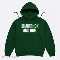 Shamrock And Roll St Patricks Day Hoodie thumb 0