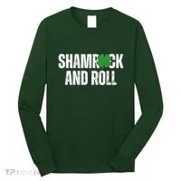 Shamrock And Roll St Patricks Day Long Sleeve Shirt thumb 0