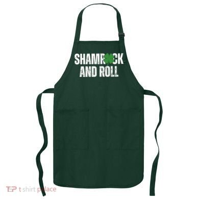 Shamrock And Roll St Patricks Day Apron