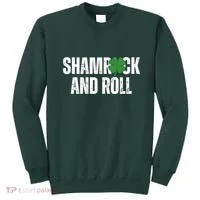 Shamrock And Roll St Patricks Day Sweatshirt thumb 0