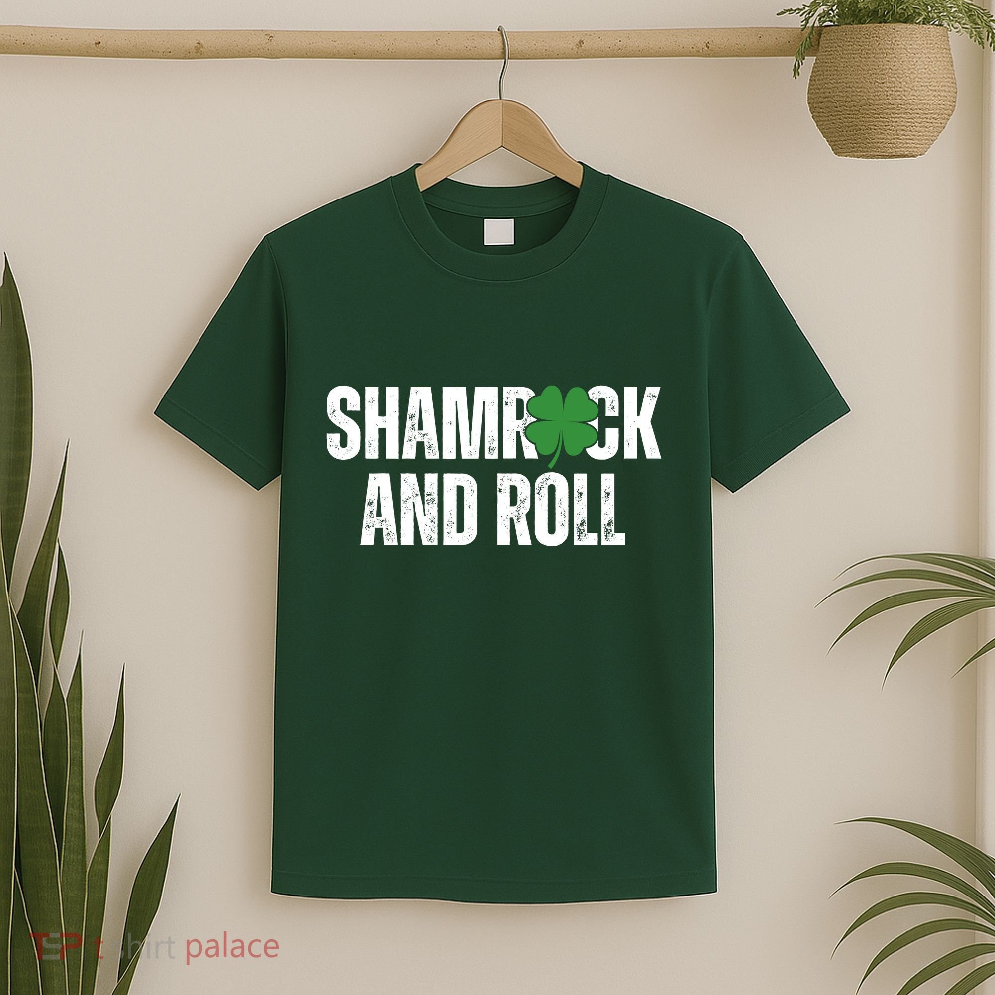 Shamrock And Roll St Patricks Day T-Shirt