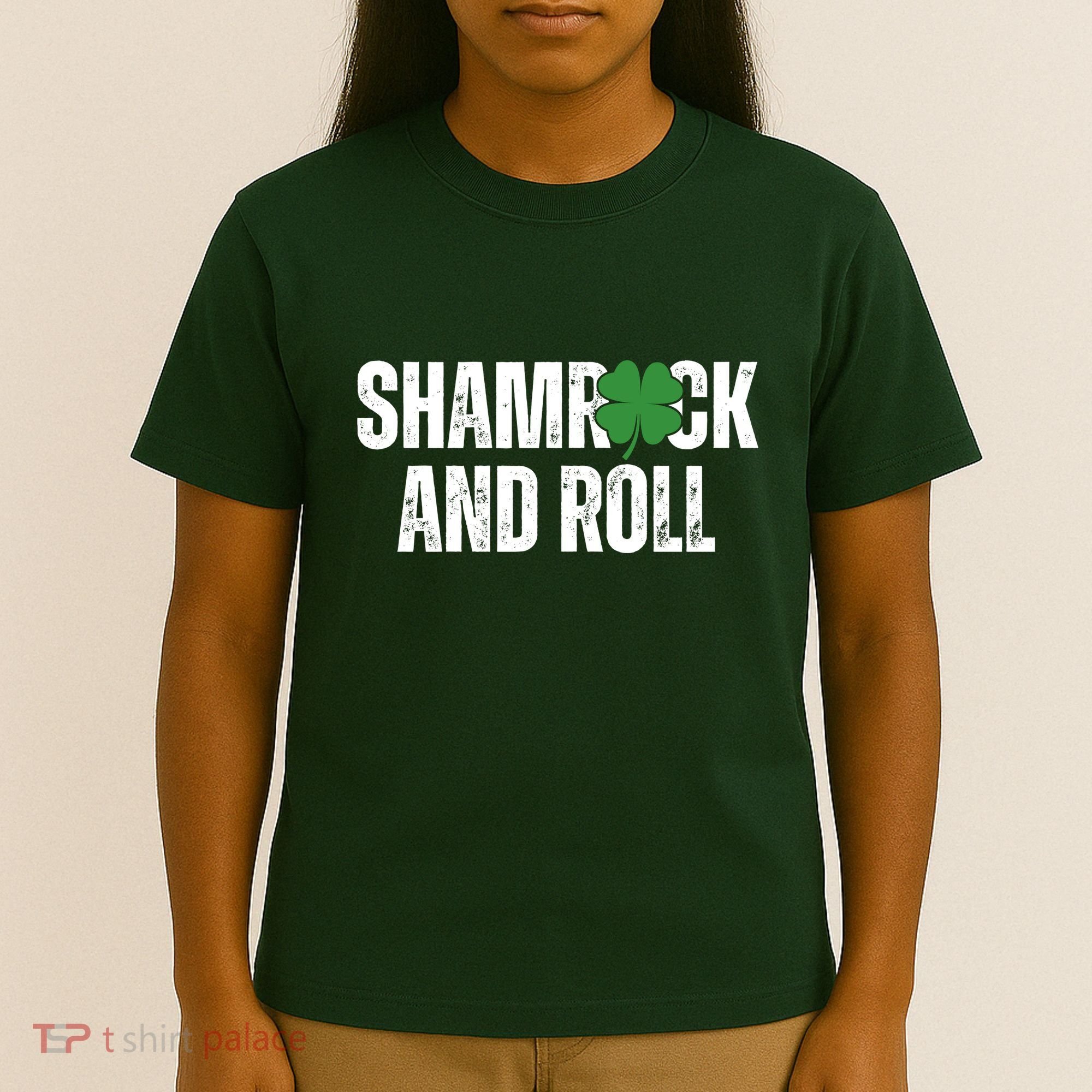 Shamrock And Roll St Patricks Day T-Shirt