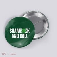 Shamrock And Roll St Patricks Day Button thumb 0