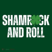 Shamrock And Roll St Patricks Day Button thumb 1