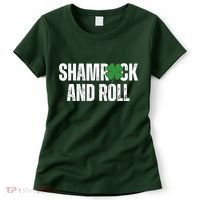 Shamrock And Roll St Patricks Day Women's T-Shirt thumb 0