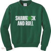 Shamrock And Roll St Patricks Day Kids Sweatshirt thumb 0