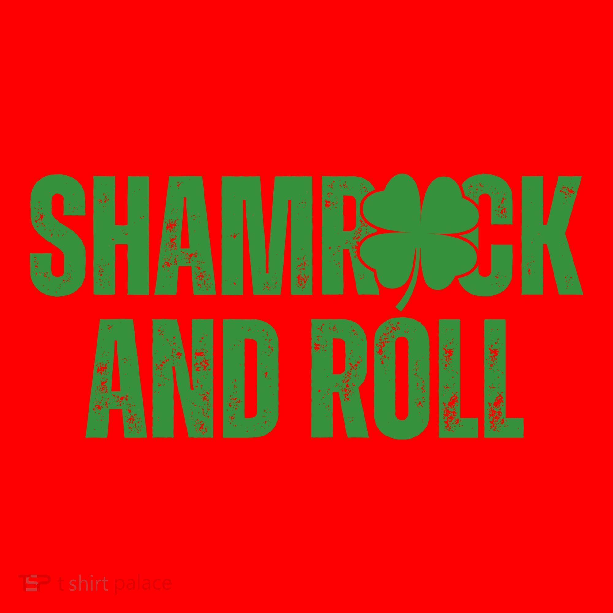 Shamrock And Roll St Patricks Day Santa Hat