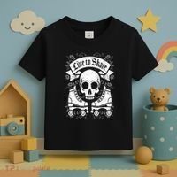 Skull And Roller Skates Live To Skate Goth Punk Roller Derby Toddler T-Shirt thumb 3